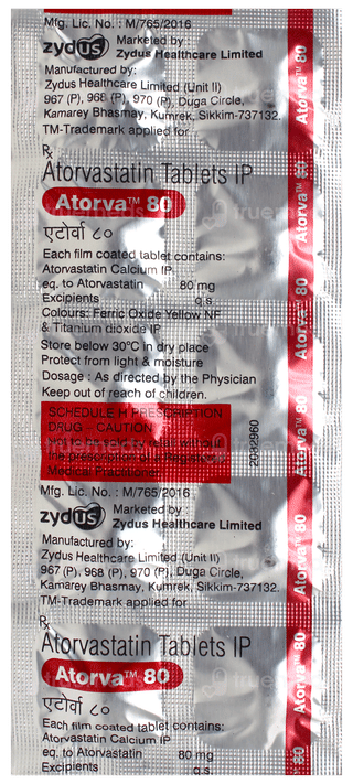 Atorva 80 Tablet 10